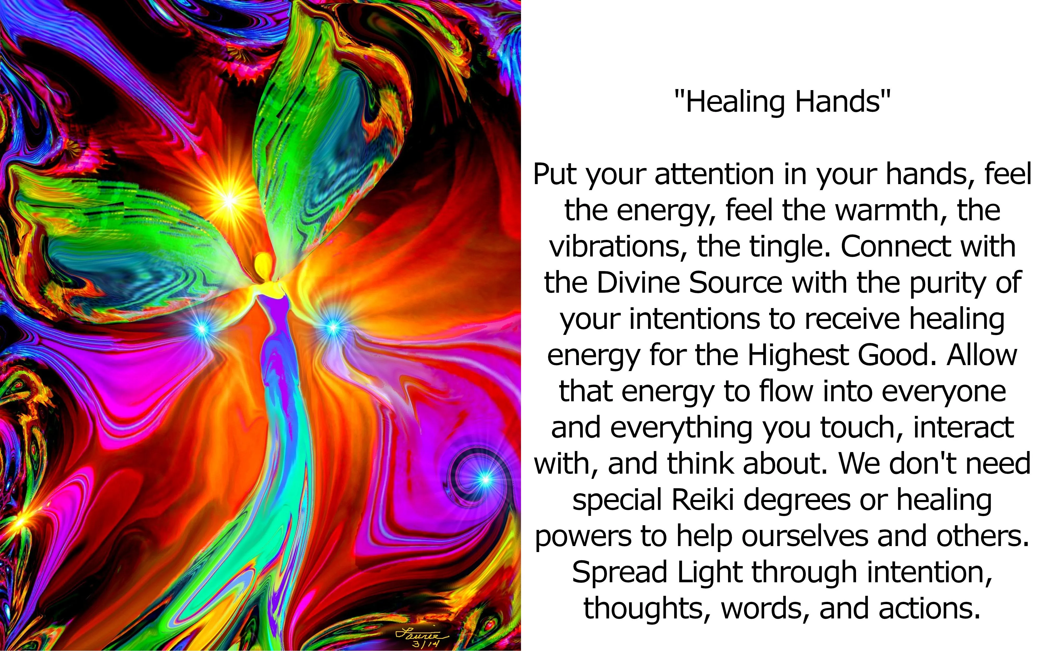 Red Angel Wall Decor, Stretched Canvas Print, Root Chakra Art by Primal Painter - "Healing Hands"