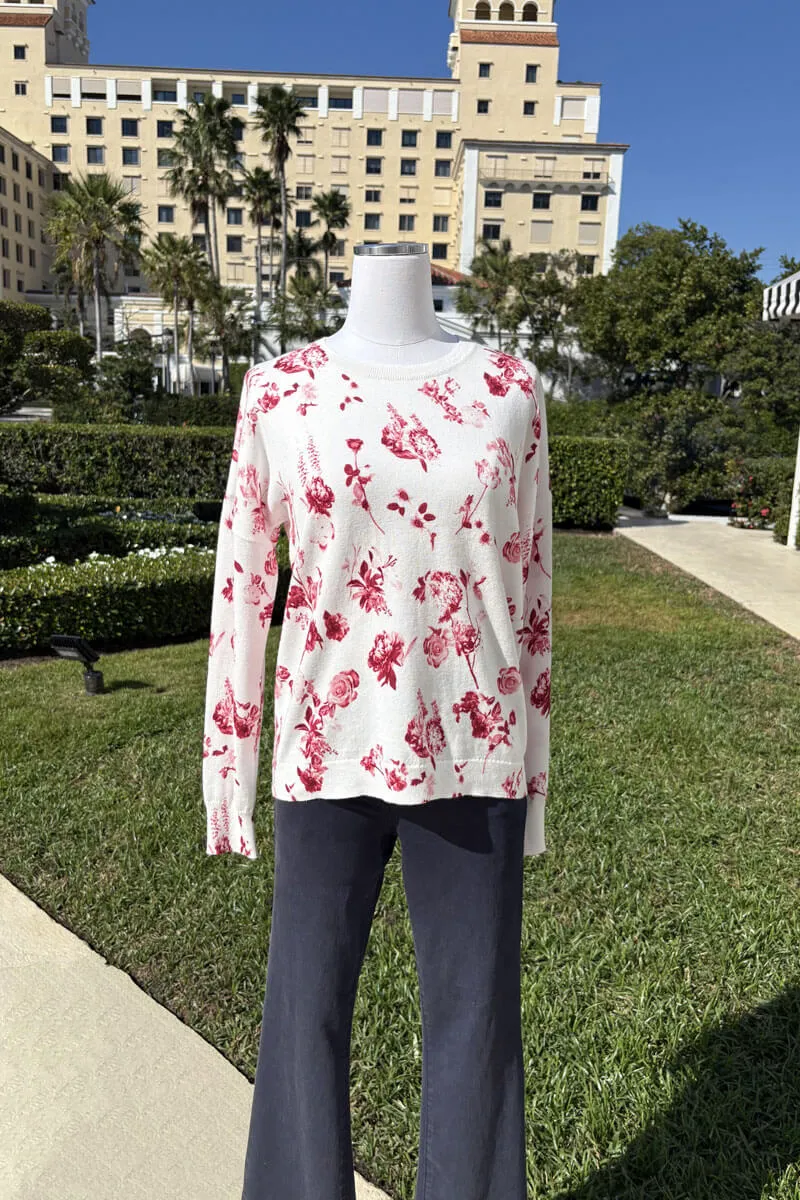 Red Toile Sweater