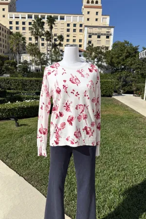 Red Toile Sweater