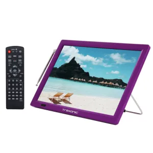 Refurbished Trexonic Portable Rechargeable 14 Inch LED TV with HDMI, SD/MMC, USB
