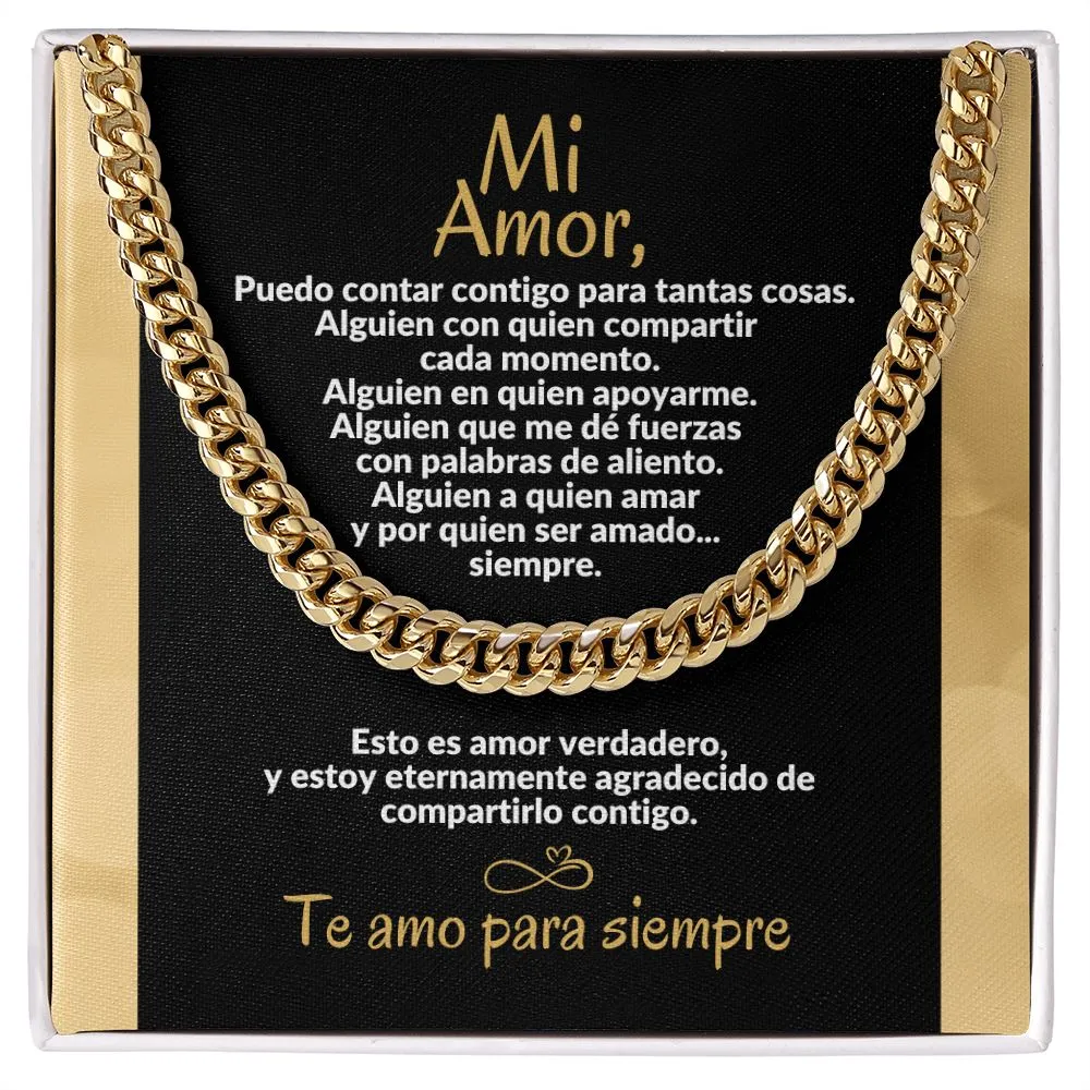 Regalo Para Mi Amor | Cadena de Eslabones Cubanos | Siempre