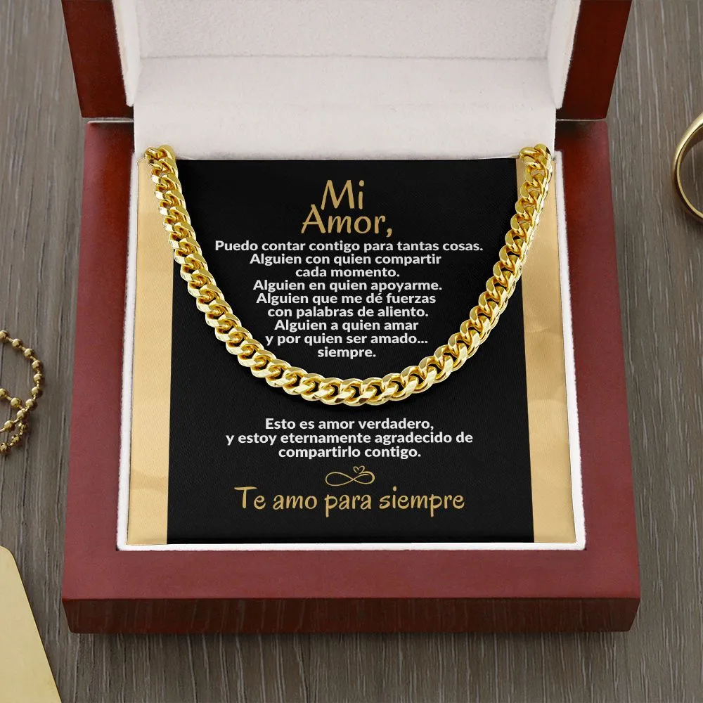 Regalo Para Mi Amor | Cadena de Eslabones Cubanos | Siempre