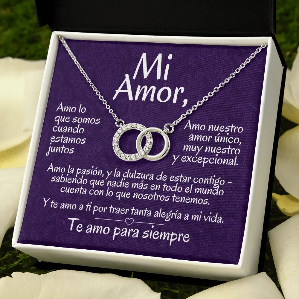 Regalo Para Mi Amor | Collar de Círculos Entrelazados | Amo Lo Que Somos