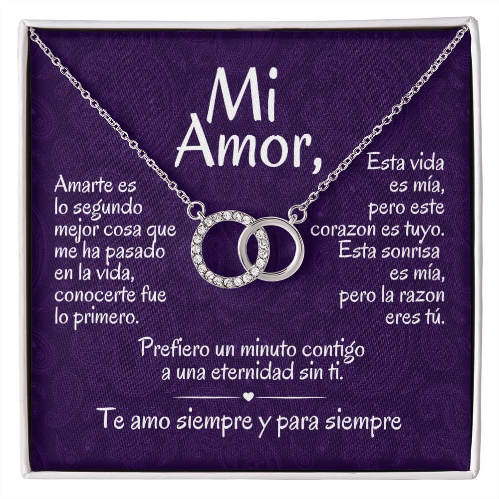 Regalo Para Mi Amor | Collar de Círculos Entrelazados | Prefiero Un Minuto