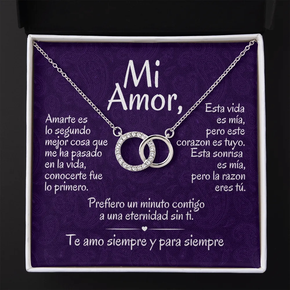 Regalo Para Mi Amor | Collar de Círculos Entrelazados | Prefiero Un Minuto