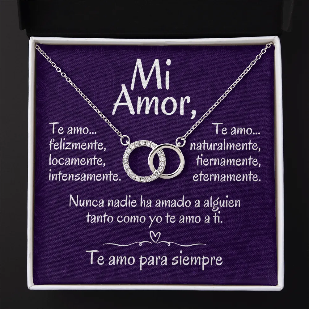 Regalo Para Mi Amor | Collar de Círculos Entrelazados | Te Amo