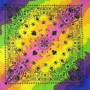 Regenbogen Bandana Skull