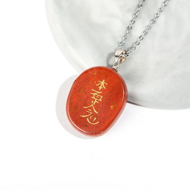 Reiki Natural Stones Necklace Lapis, Rose Quartz & More