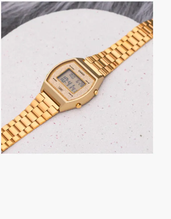 Relógio Feminino Vintage Glitter Gold