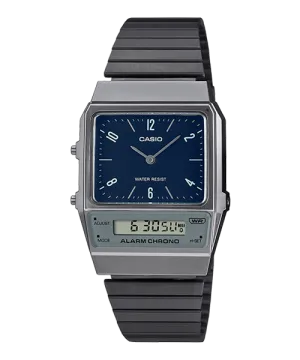Reloj Vintage casual correa de Acero inoxidable AQ-800EB-2A