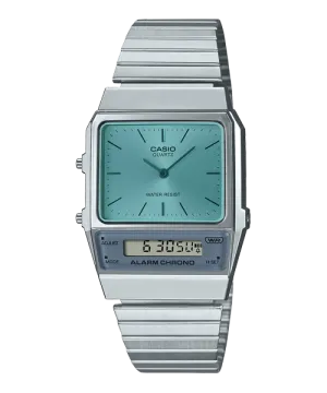 Reloj Vintage casual correa de Acero inoxidable AQ-800EC-2A
