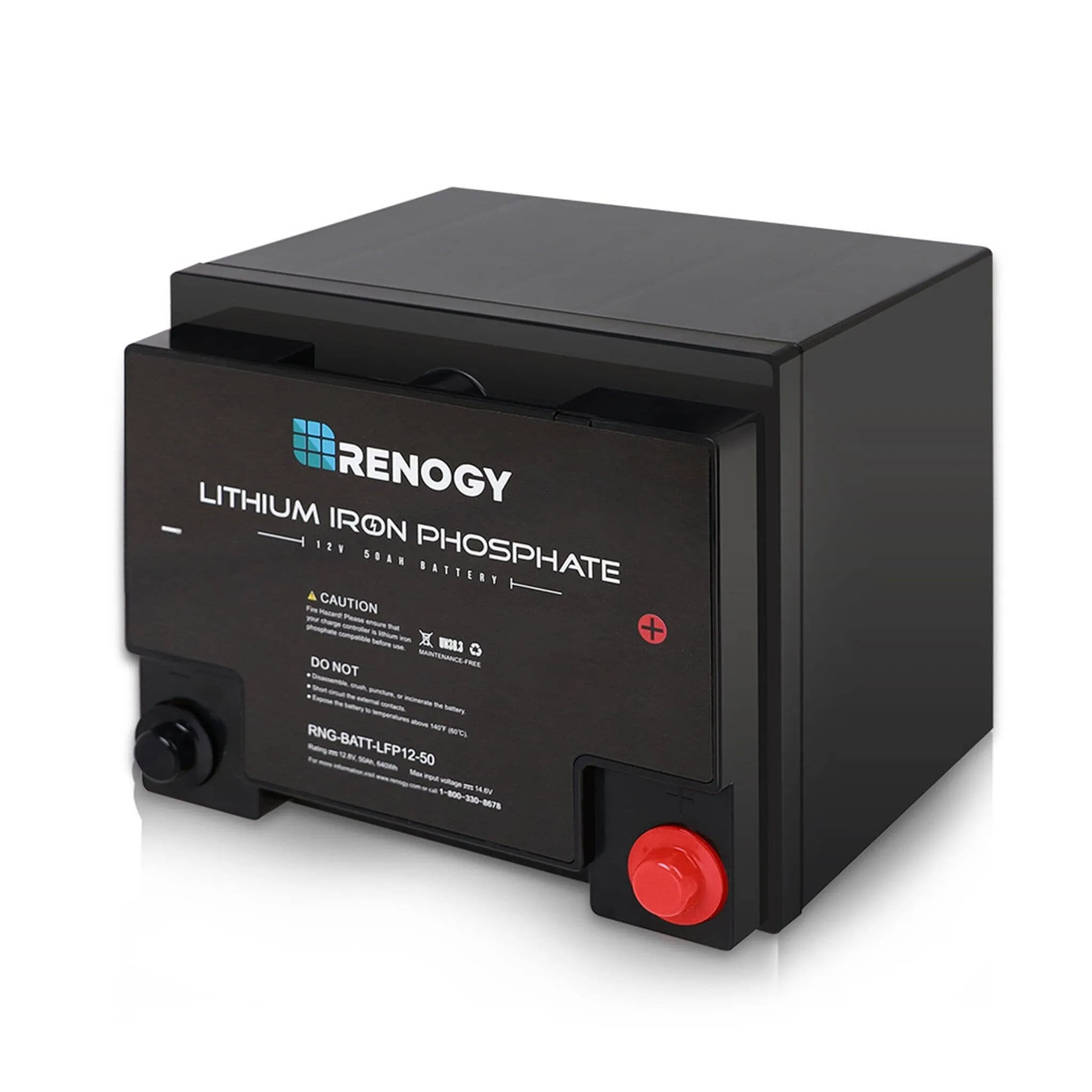 Renogy Lithium Iron Phosphate Battery 12V 50Ah