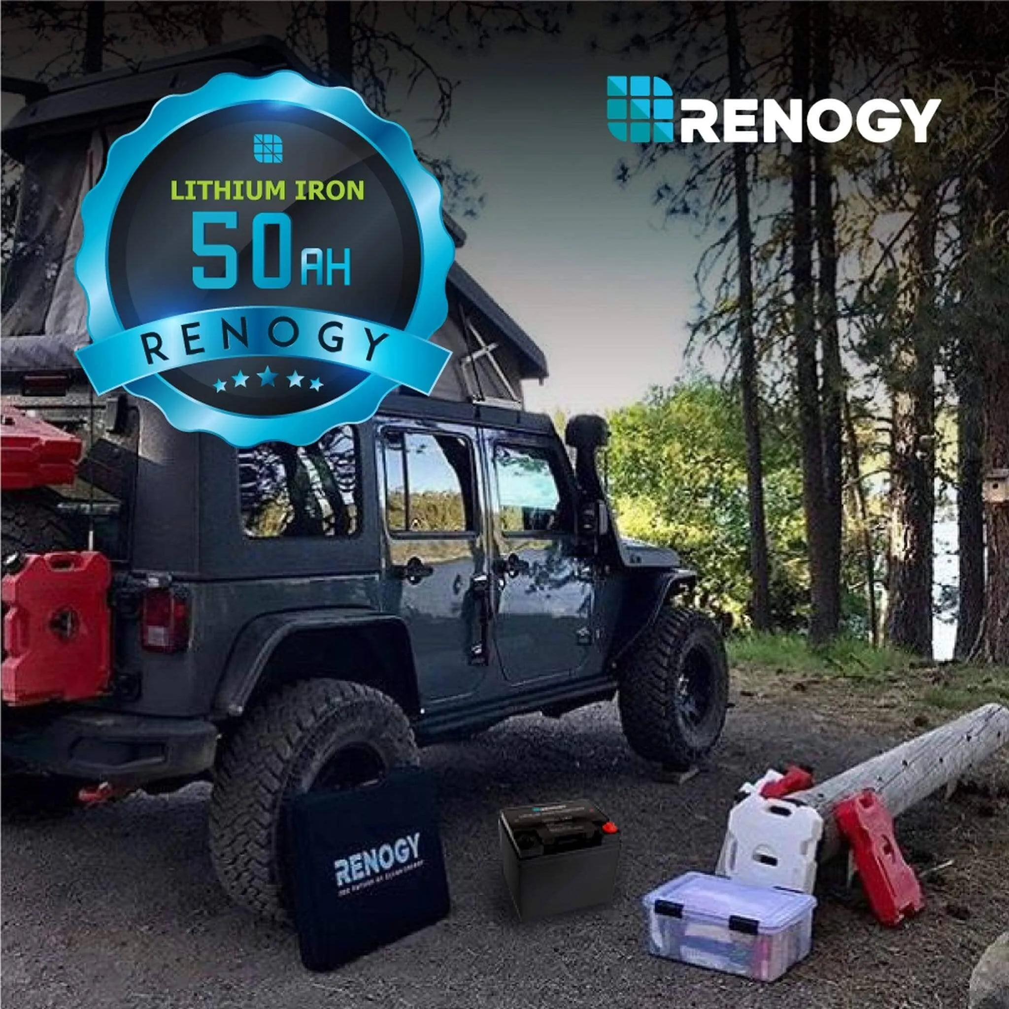 Renogy Lithium Iron Phosphate Battery 12V 50Ah