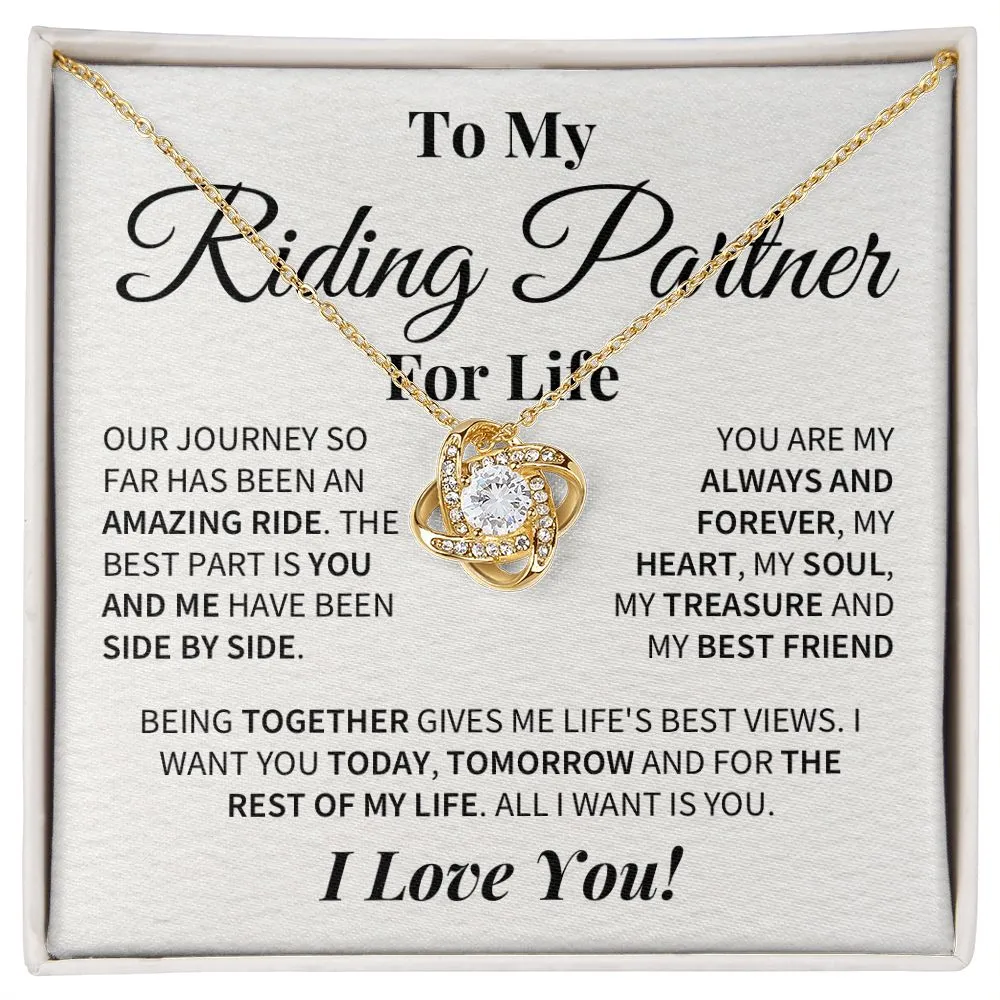 Rest Of My Life Love Knot Necklace
