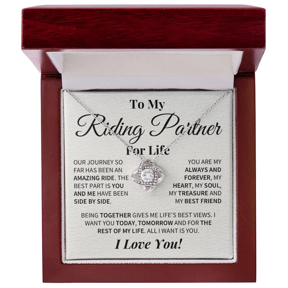 Rest Of My Life Love Knot Necklace