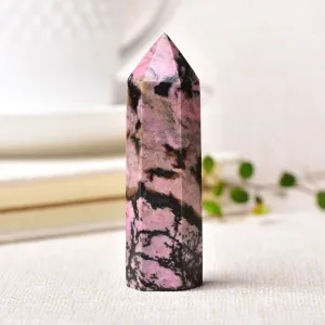 Rhodochrosite Crystals Point Wand