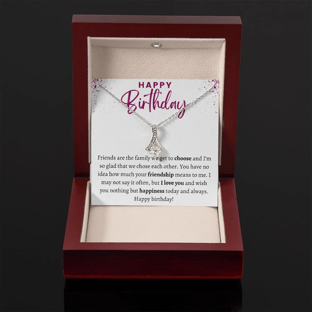 Ribbon Happy Birthday Gift for Friend