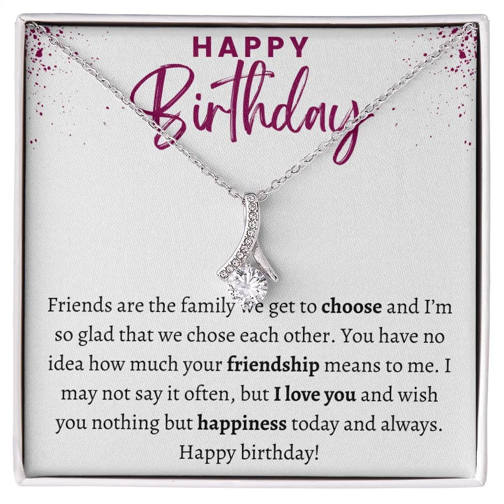 Ribbon Happy Birthday Gift for Friend