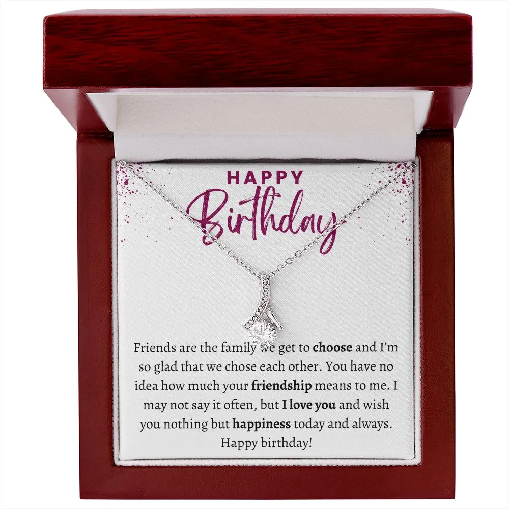 Ribbon Happy Birthday Gift for Friend