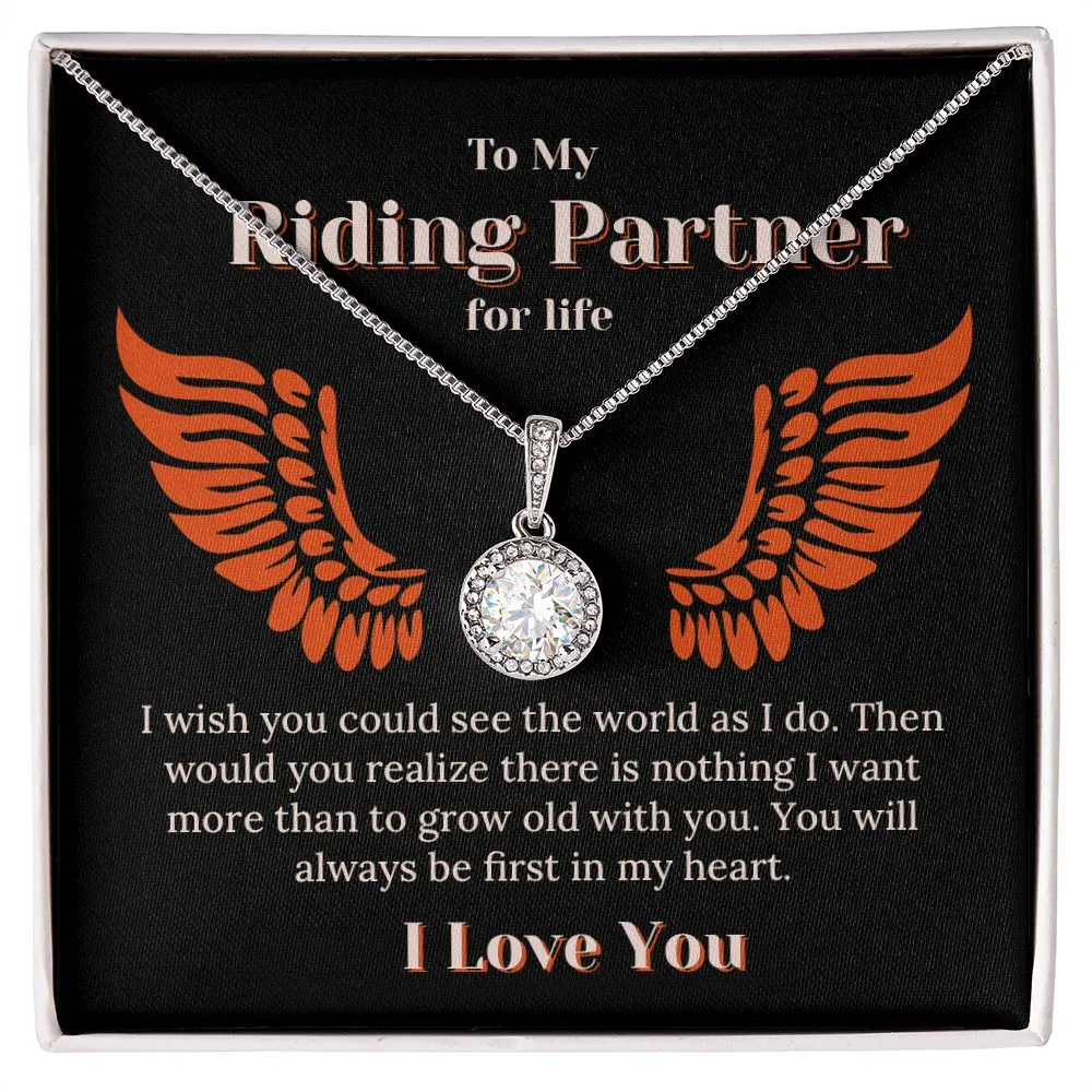 Riding Partner For Life First In My Heart Necklace