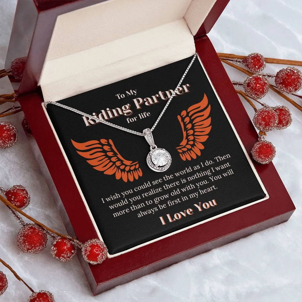 Riding Partner For Life First In My Heart Necklace