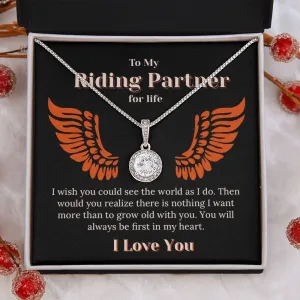 Riding Partner For Life First In My Heart Necklace