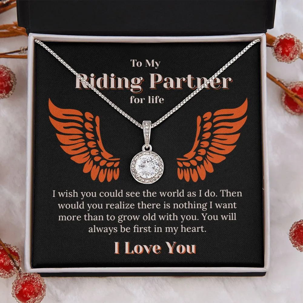 Riding Partner For Life First In My Heart Necklace