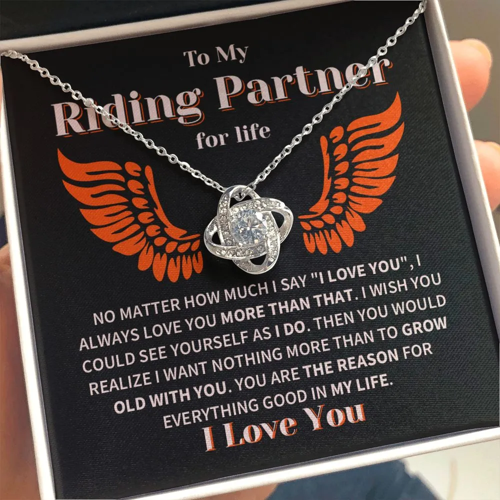 Riding Partner Grow Old Together Love Knot