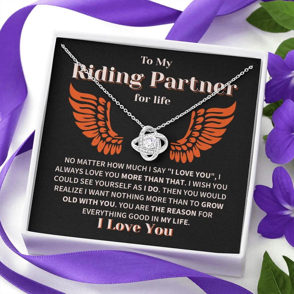Riding Partner Grow Old Together Love Knot