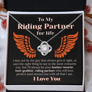 Riding Partner Love Protection Love Knot Necklace