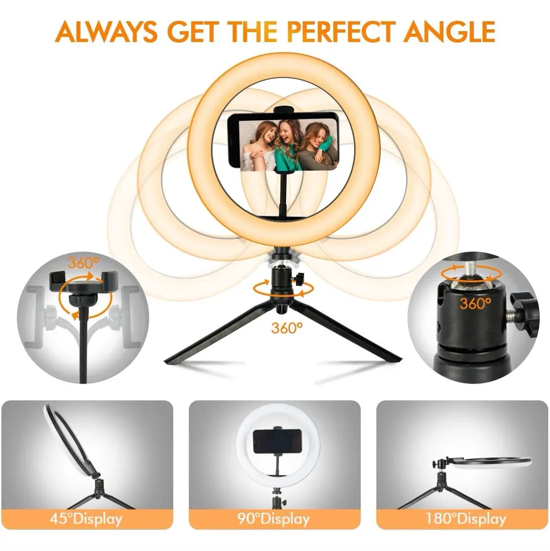 Ring Light with Tripod Stand & Phone Holder