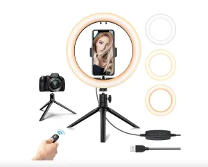 Ring Light with Tripod Stand & Phone Holder