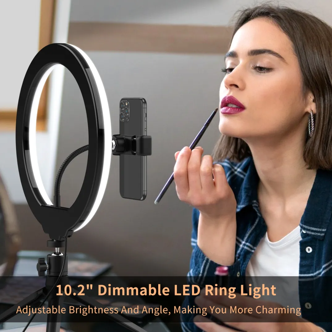 Ring Light with Tripod Stand & Phone Holder