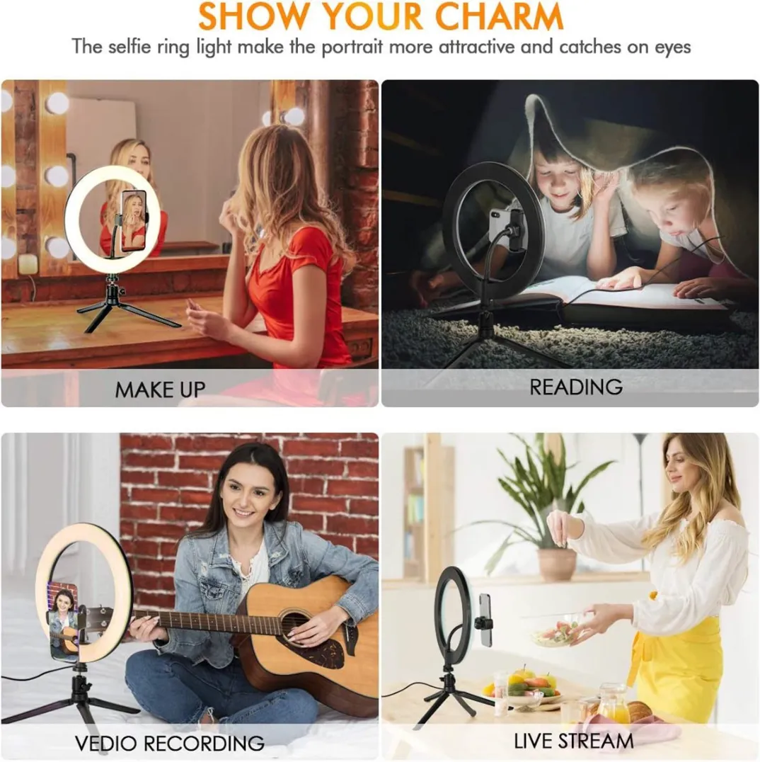 Ring Light with Tripod Stand & Phone Holder