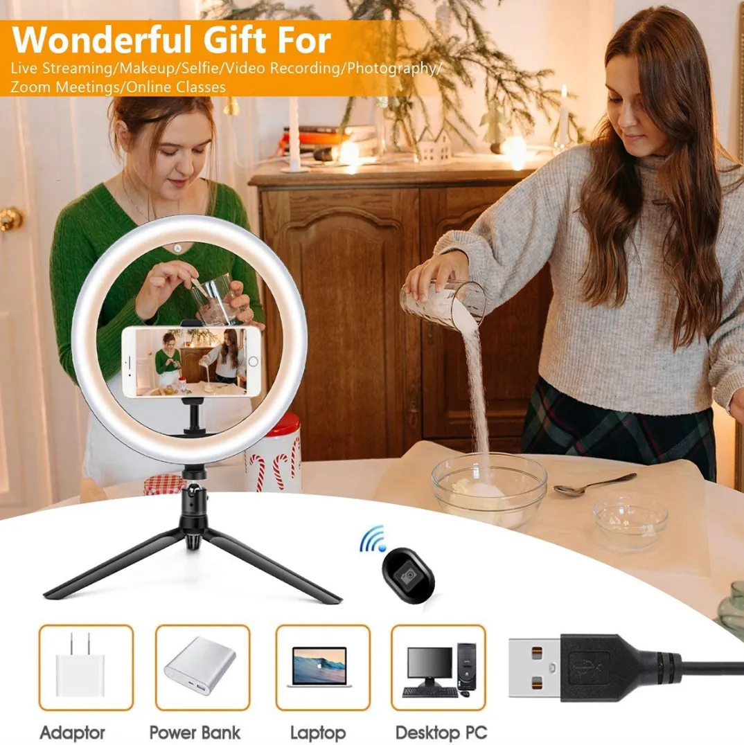 Ring Light with Tripod Stand & Phone Holder