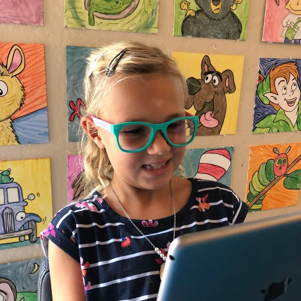 Ro Sham Bo  Screen Time Blue Blocker AVN Glasses Ice Ice Baby White (Min. of 2, multiples of 2)