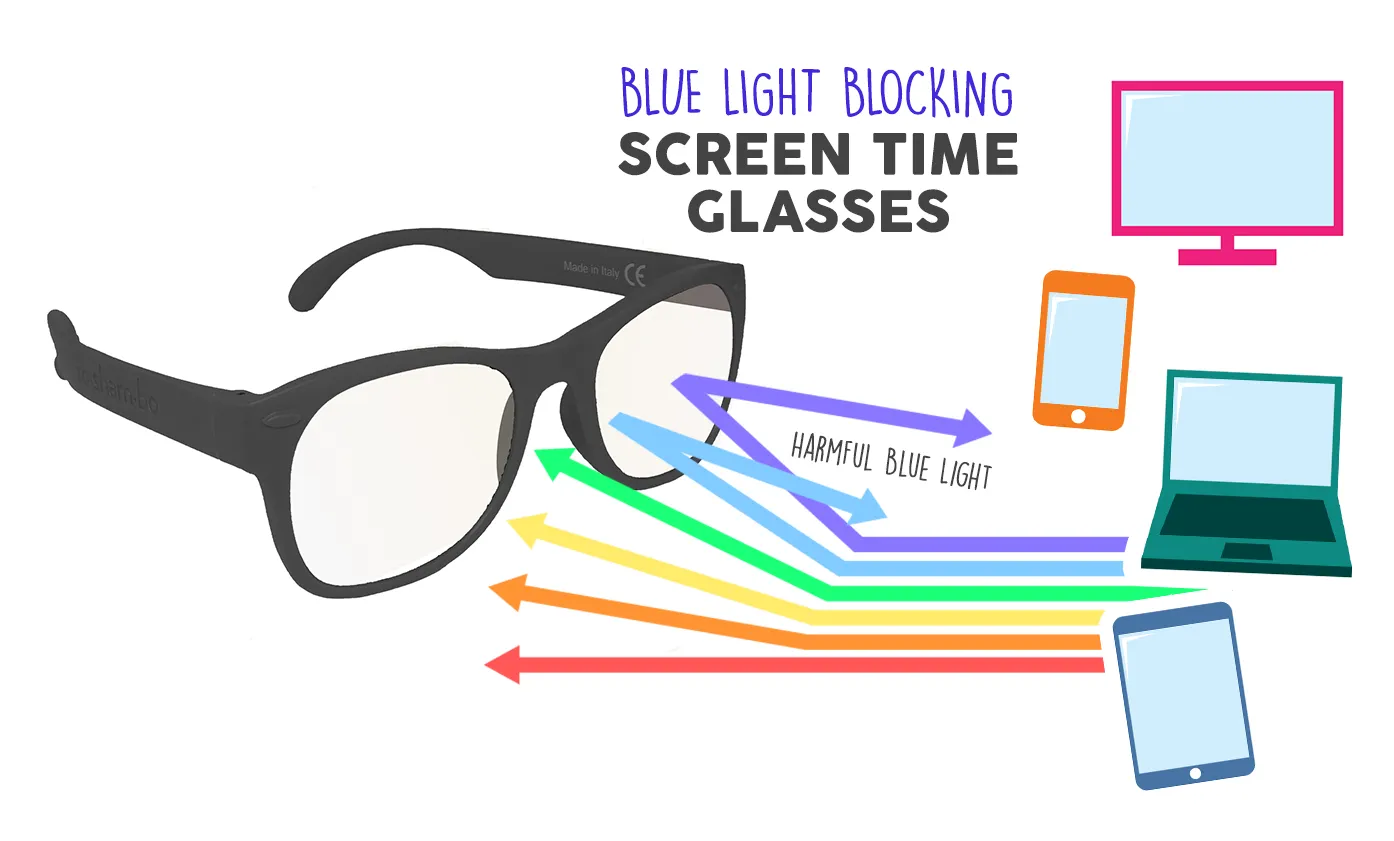 Ro Sham Bo  Screen Time Blue Blocker AVN Glasses Simon Navy (Min. of 2, multiples of 2)