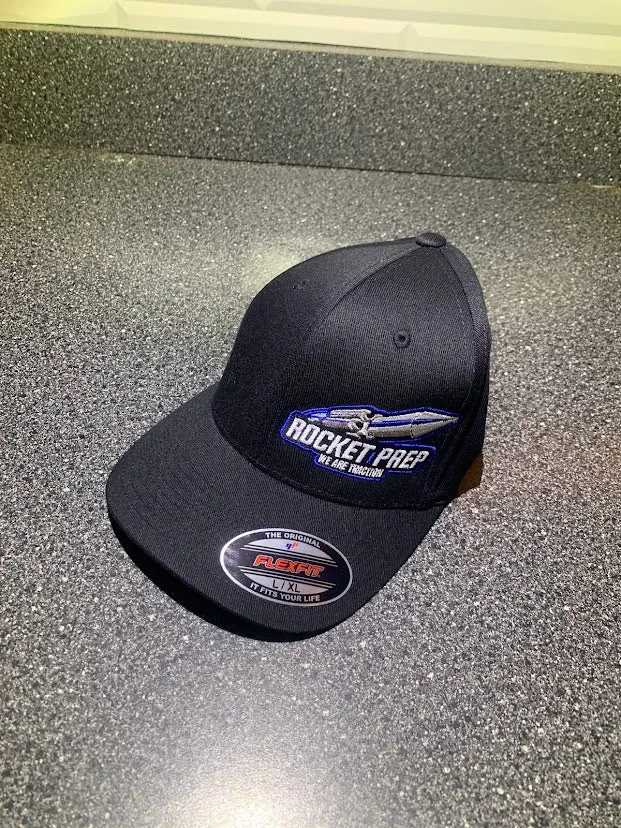 Rocket Prep Black Flex Fit hat