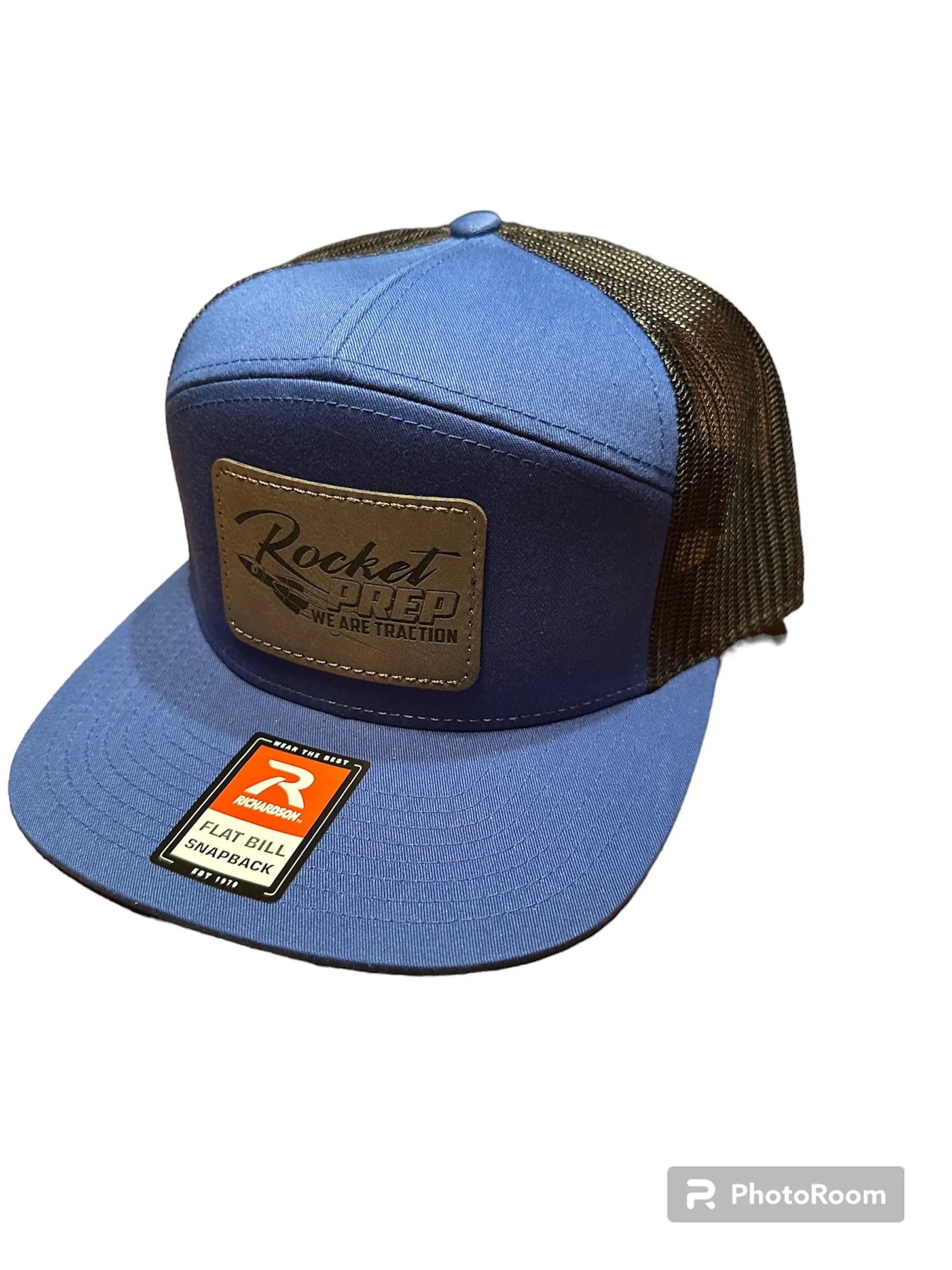 ROCKET PREP RICHARDSON FLAT BILL SNAPBACK ADJUSTABLE LEATHER PATCH HAT