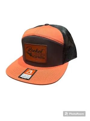 ROCKET PREP RICHARDSON FLAT BILL SNAPBACK ADJUSTABLE LEATHER PATCH HAT