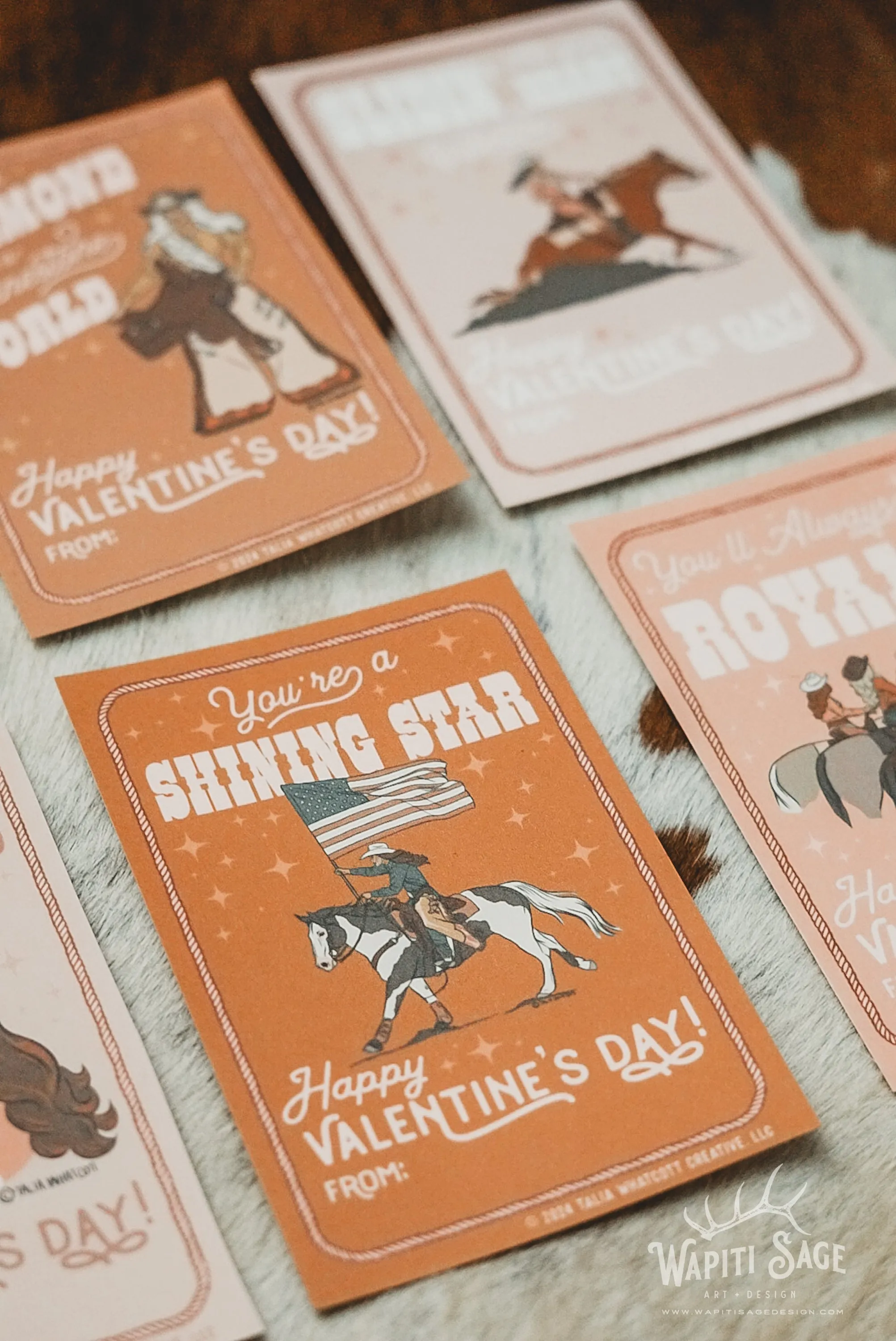 Rodeo Queen Valentine Cards Digital Printable