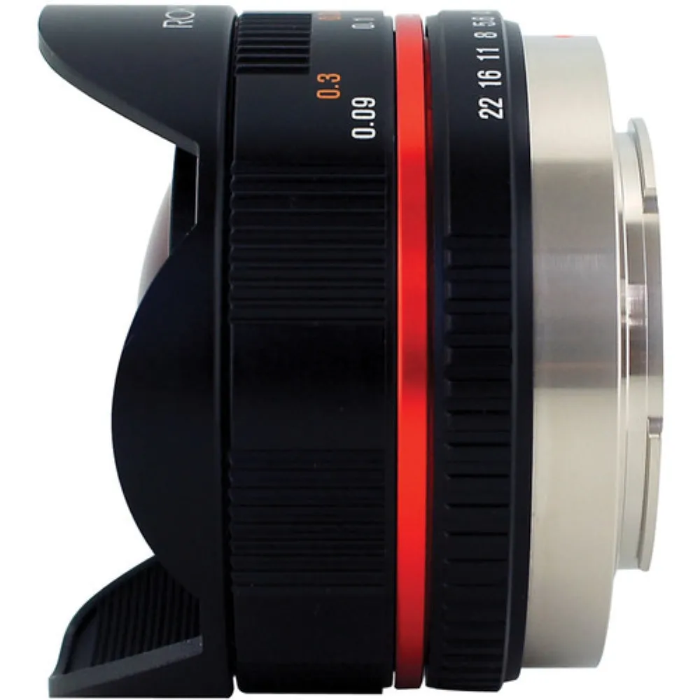 Rokinon 7.5mm f/3.5 Ultra Wide-Angle Fisheye Lens for Micro 4/3 | Black