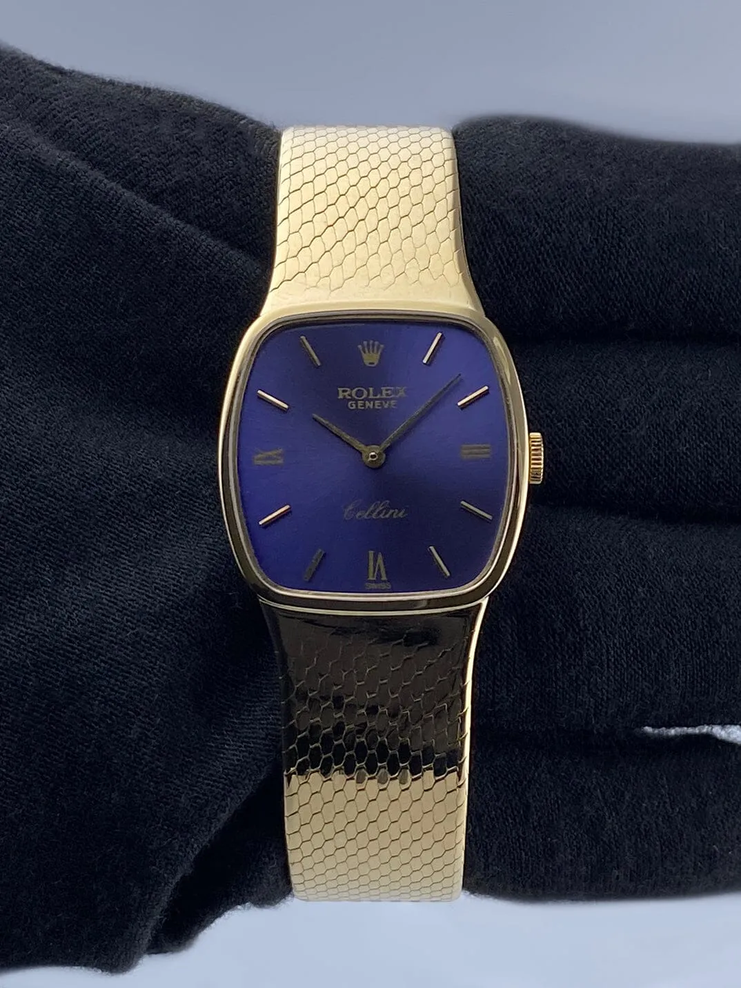 Rolex Cellini 4065 Blue Dial Ladies Watch