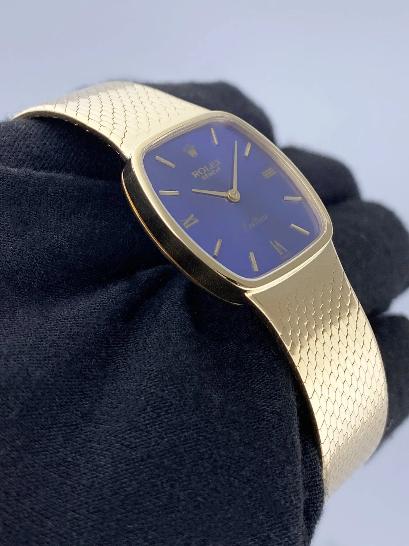 Rolex Cellini 4065 Blue Dial Ladies Watch