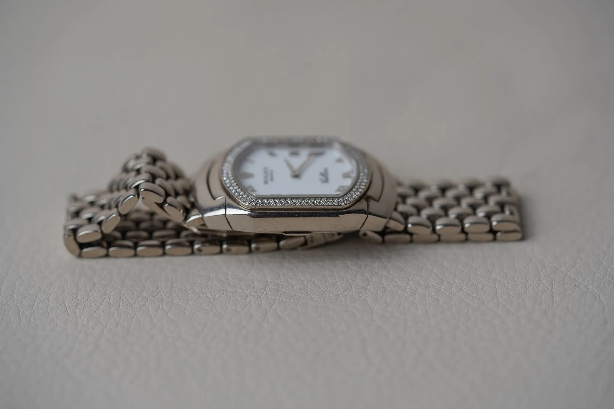 Rolex Cellini Cellissima 18k White Gold Diamond Bezel 6691