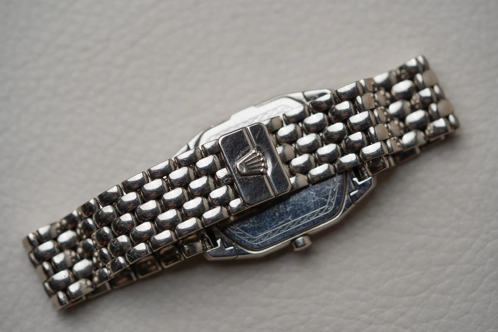 Rolex Cellini Cellissima 18k White Gold Diamond Bezel 6691