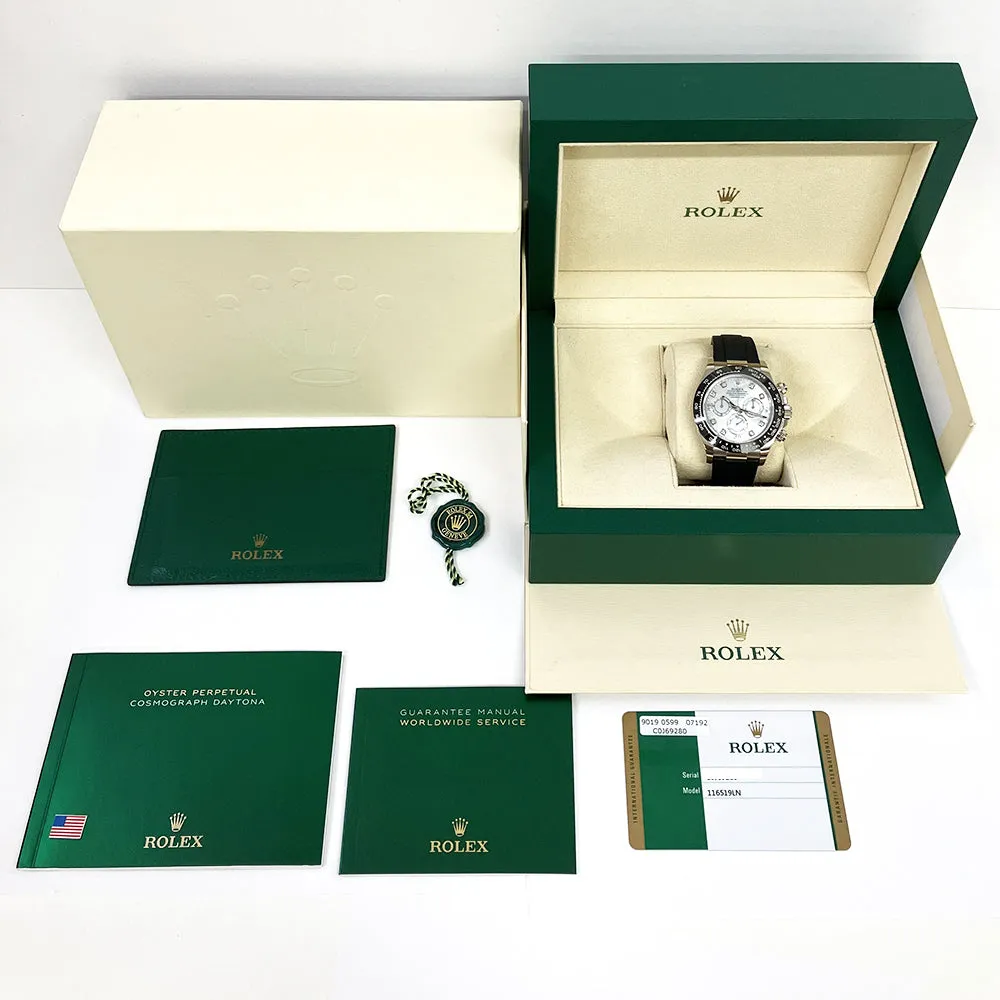 Rolex Cosmograph Daytona 116519LN White MOP Dial Aug 2019