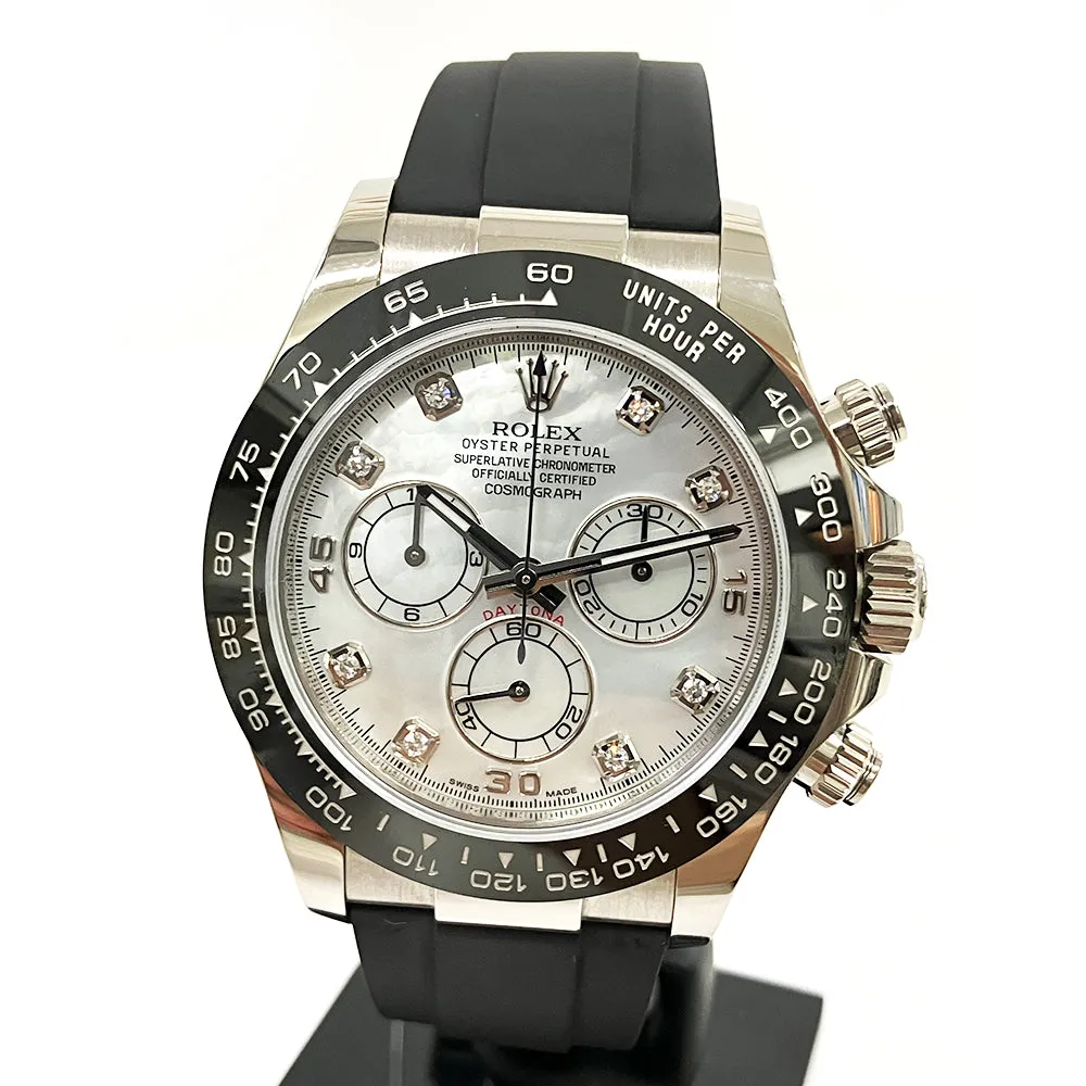 Rolex Cosmograph Daytona 116519LN White MOP Dial Aug 2019
