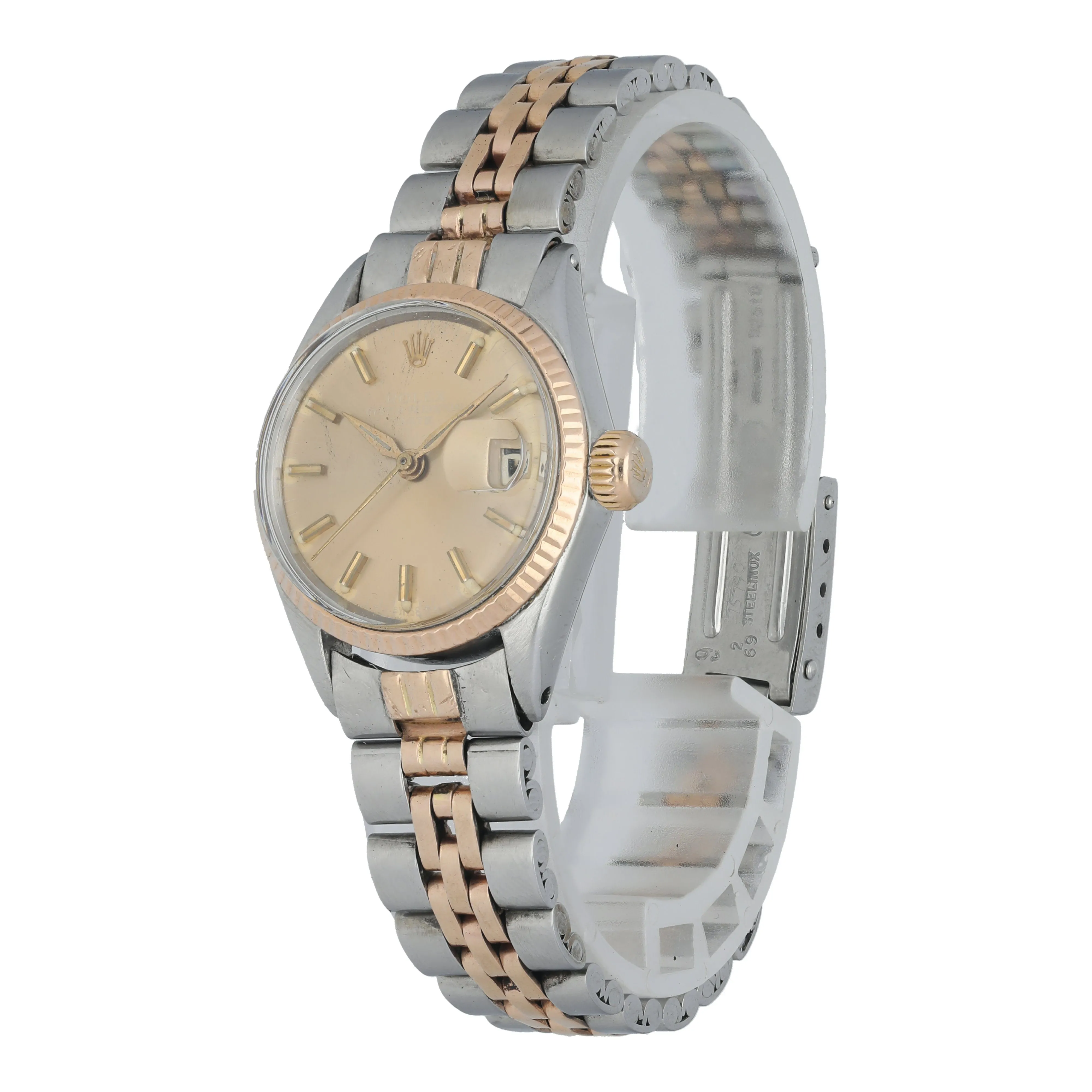 Rolex Date 6917 Rose Gold Vintage Ladies Watch