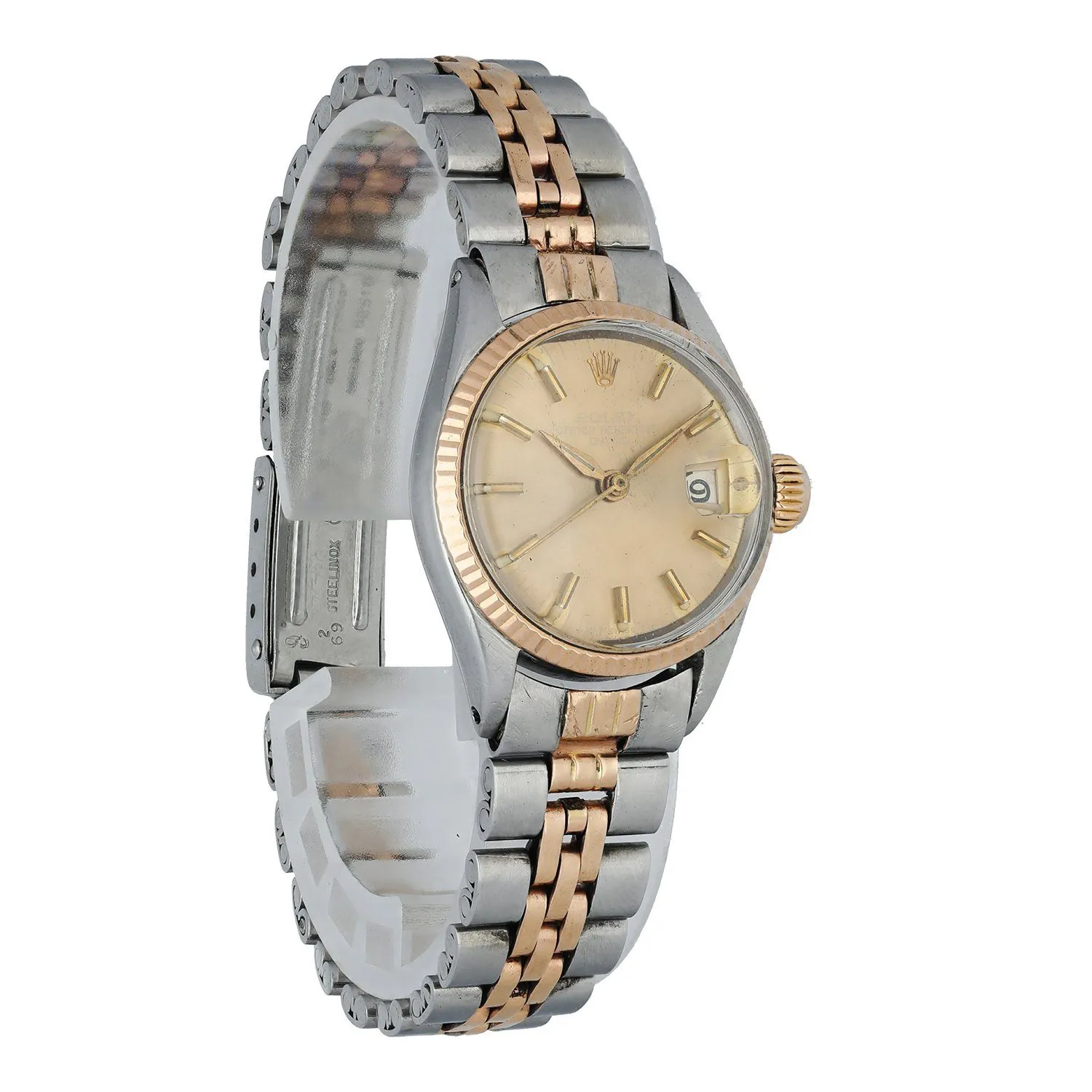 Rolex Date 6917 Rose Gold Vintage Ladies Watch